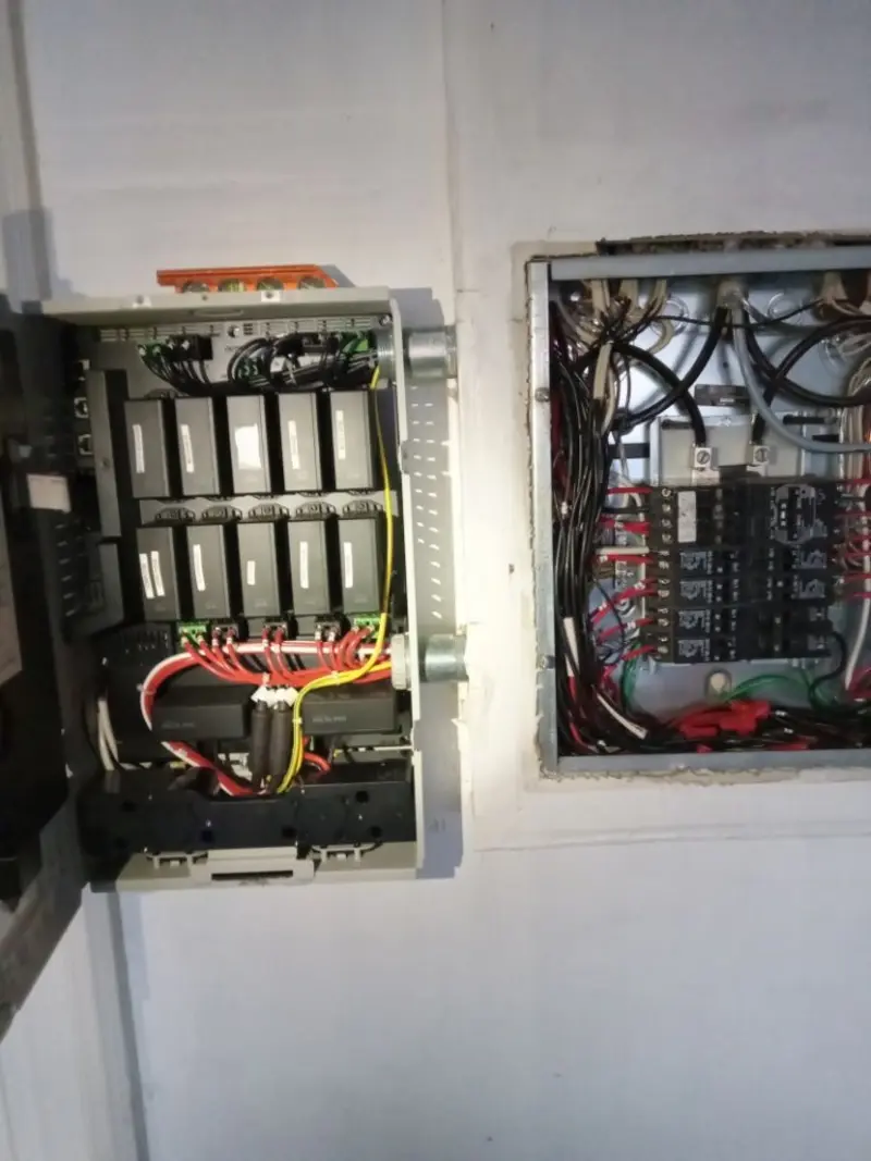 Electrical panel upgrade completed for Security Camera Wiring in Springfield